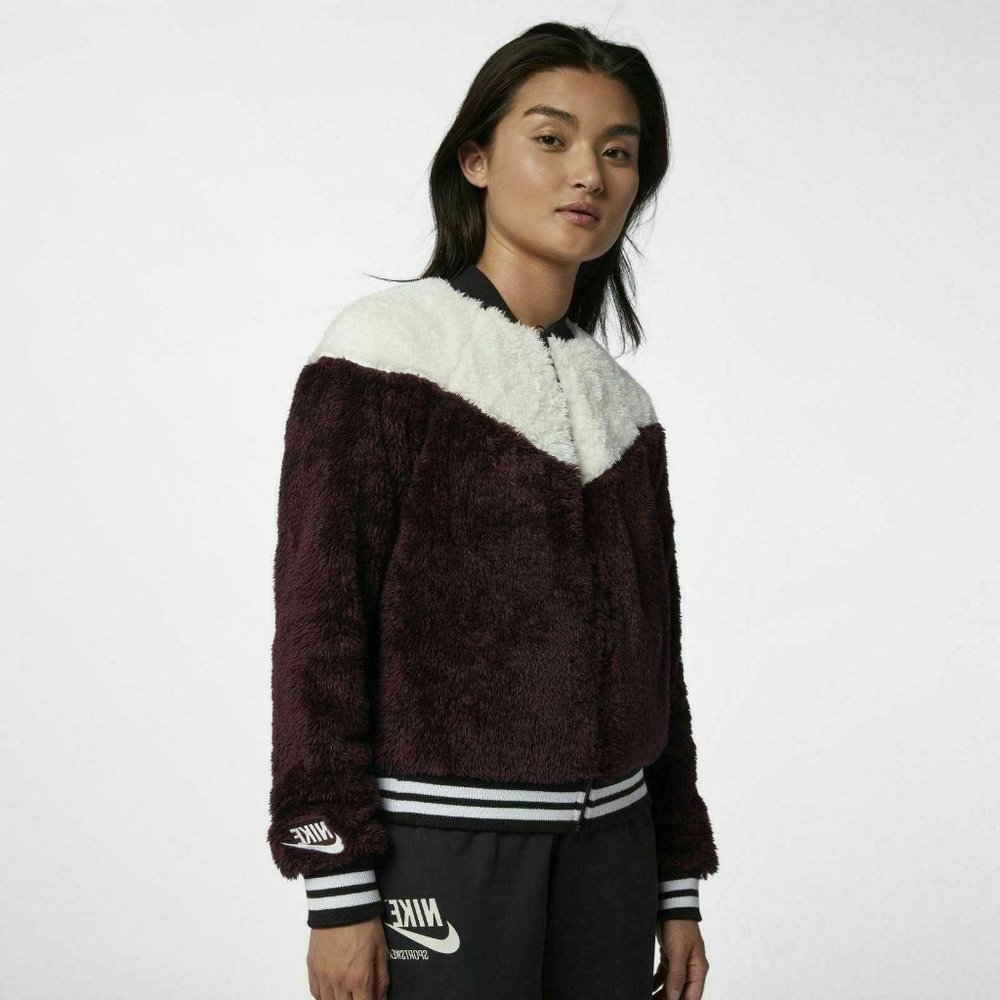 Nike Fleece Jacket Womens Full-Zip Winter Training - Picture 6 of 8
